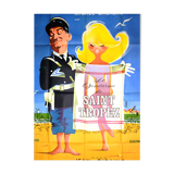 Cinema poster "Le Gendarme de Saint-Tropez" 1964 Louis De Funès, Galabru.
