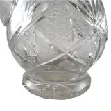 Cut crystal pitcher carafe