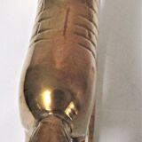 Vintage brass rocking horse 70