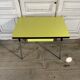 Yellow formica table with extensions 50s