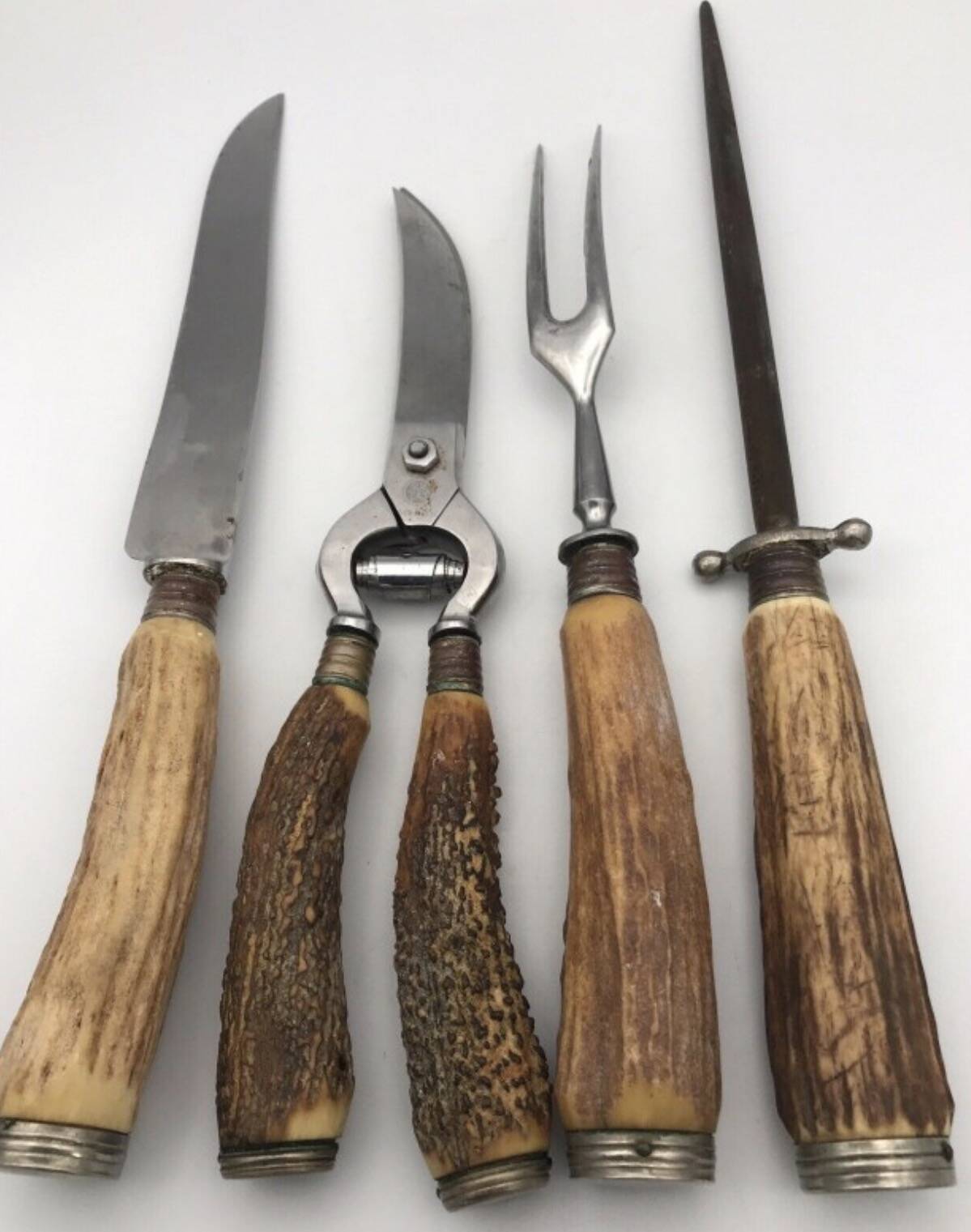 Service set cutlery, ironwood and stainless steel, Solingen