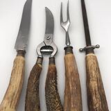 Service set cutlery, ironwood and stainless steel, Solingen