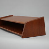 1960s teak floating wall shelf, denmark