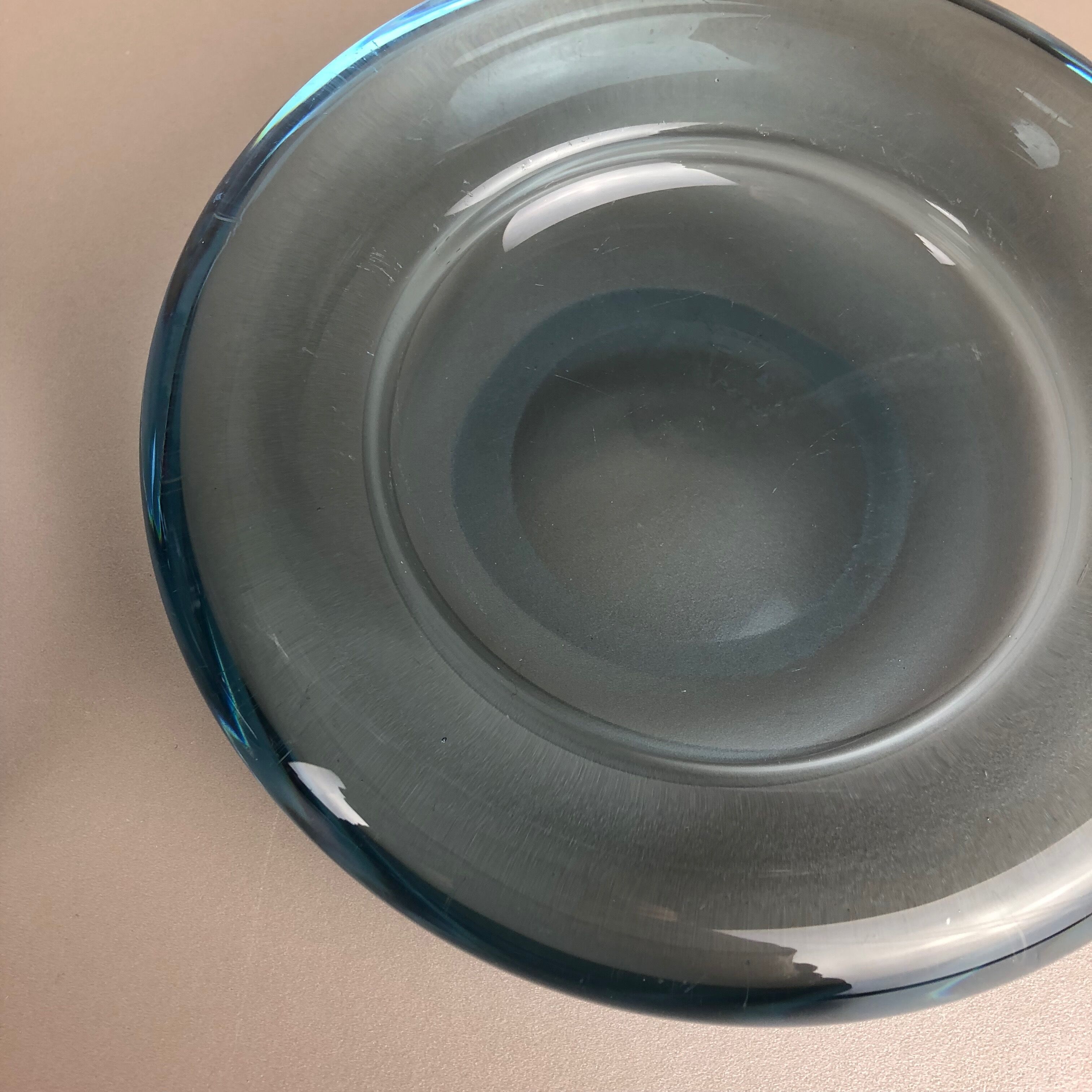 Ensemble de 2 coupelles en verre par Per Lutken pour Holmegaard Danemark années 1960