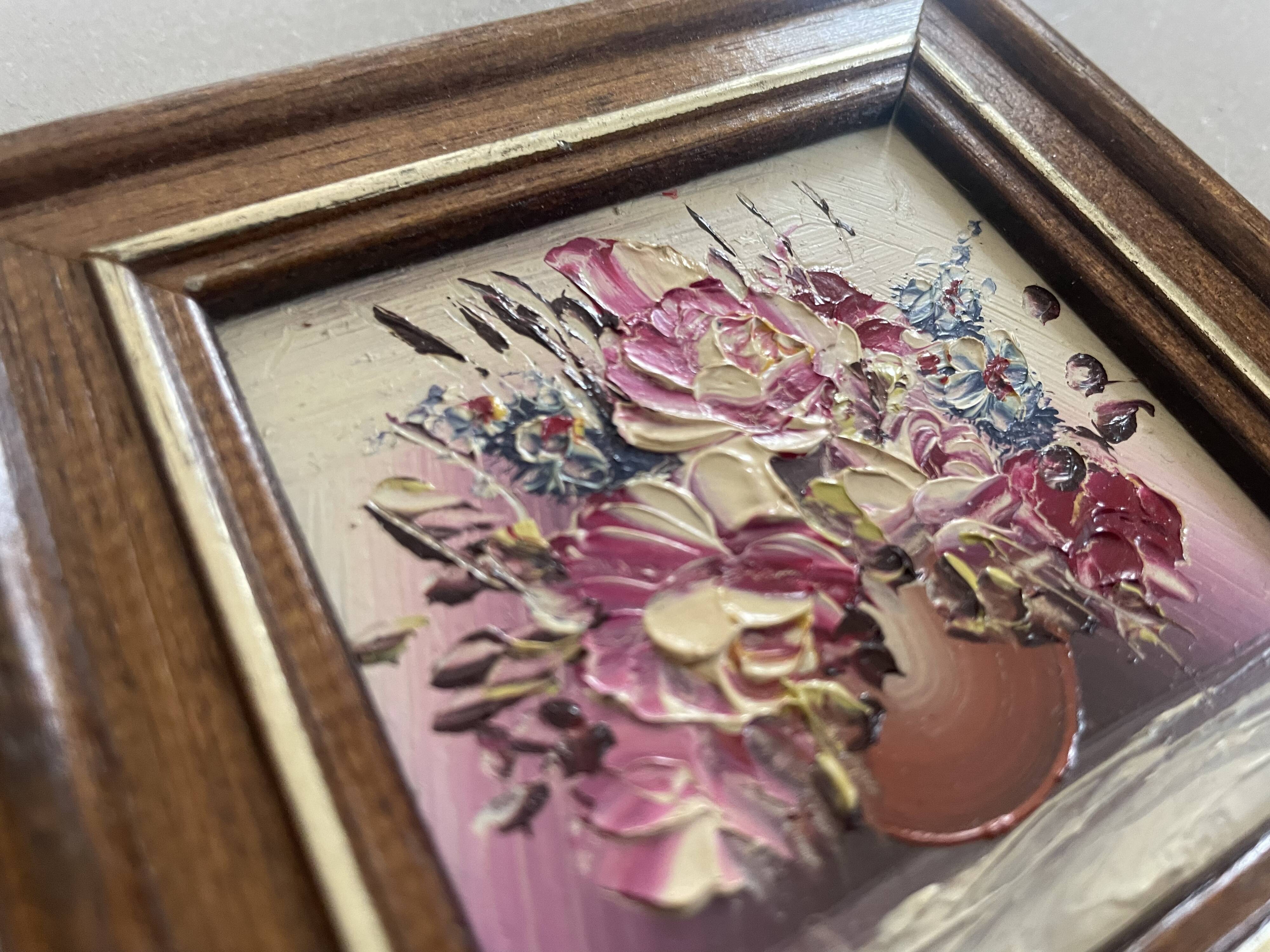 Miniature painting, oil on panel