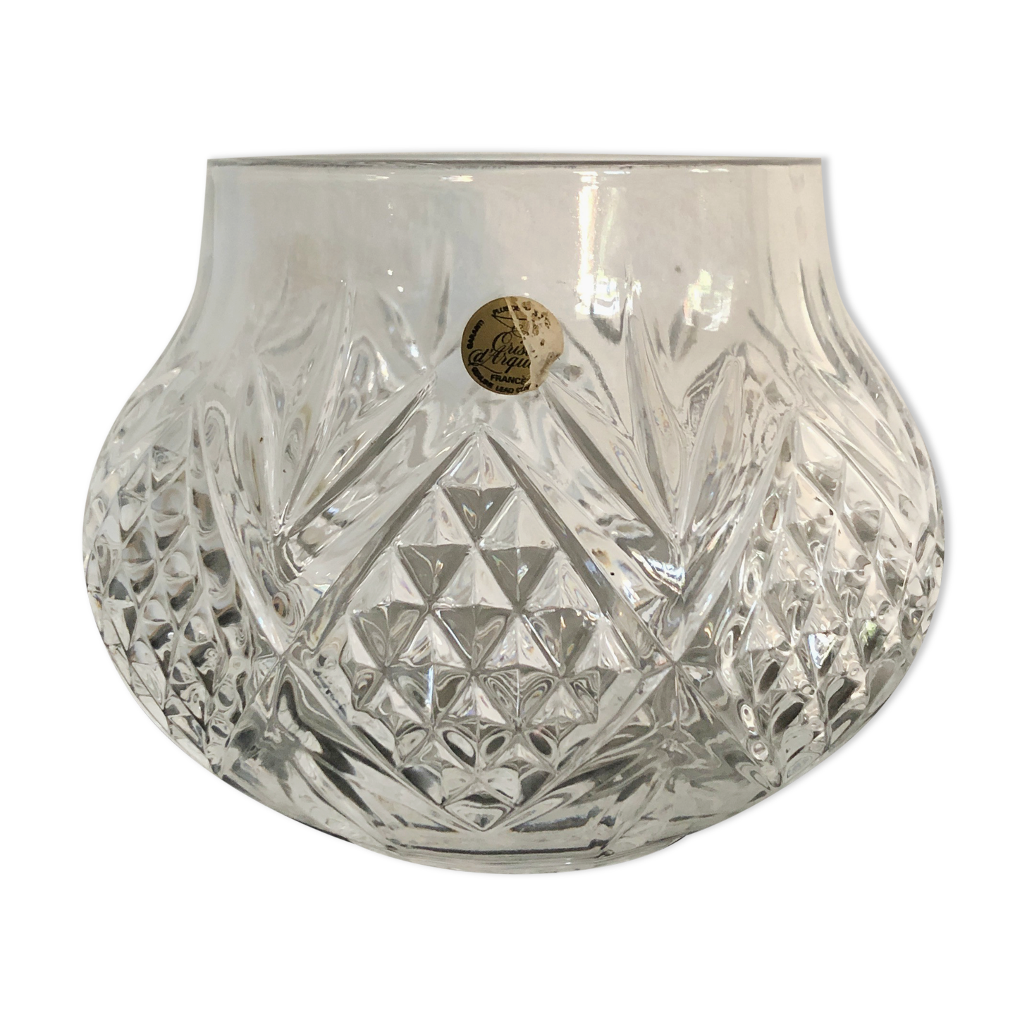 Crystal ball vase