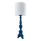 Turquoise ceramic lamp signed Pol Chambost - 1960.