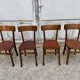 Series Lot of 8 old vintage bistro chairs