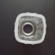 Paire d'abat-jours en verre taillé vintage rétro pour lustres/appliques murales.