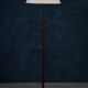Mid-Century Floor Lamp in Rosewood and Brass, Denmark, 1960s