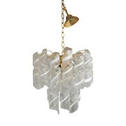 Murano Glass Virgola Chandelier by Simoeng