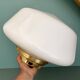 Vintage Mazda XXL globe wall or ceiling light in white opaline