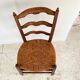 Chaise paillé basse façon campagne