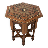 Side table with Arabic style inlays