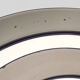 Beveled mirror round smoked glass with 2 shades, Italy