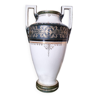 Amphora Vase, 1880, Boch Frères Keramis