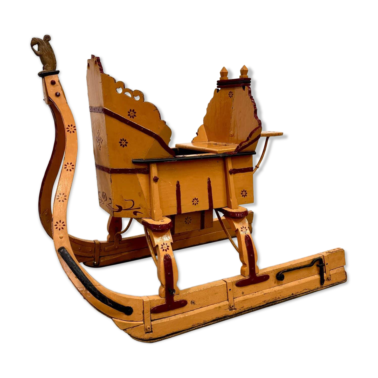 Old wooden sleigh – called "Troika"