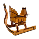 Old wooden sleigh – called "Troika"