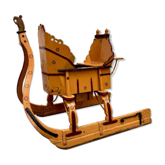 Old wooden sleigh – called "Troika"