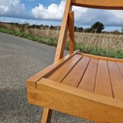 Set of 3 vintage folding chairs