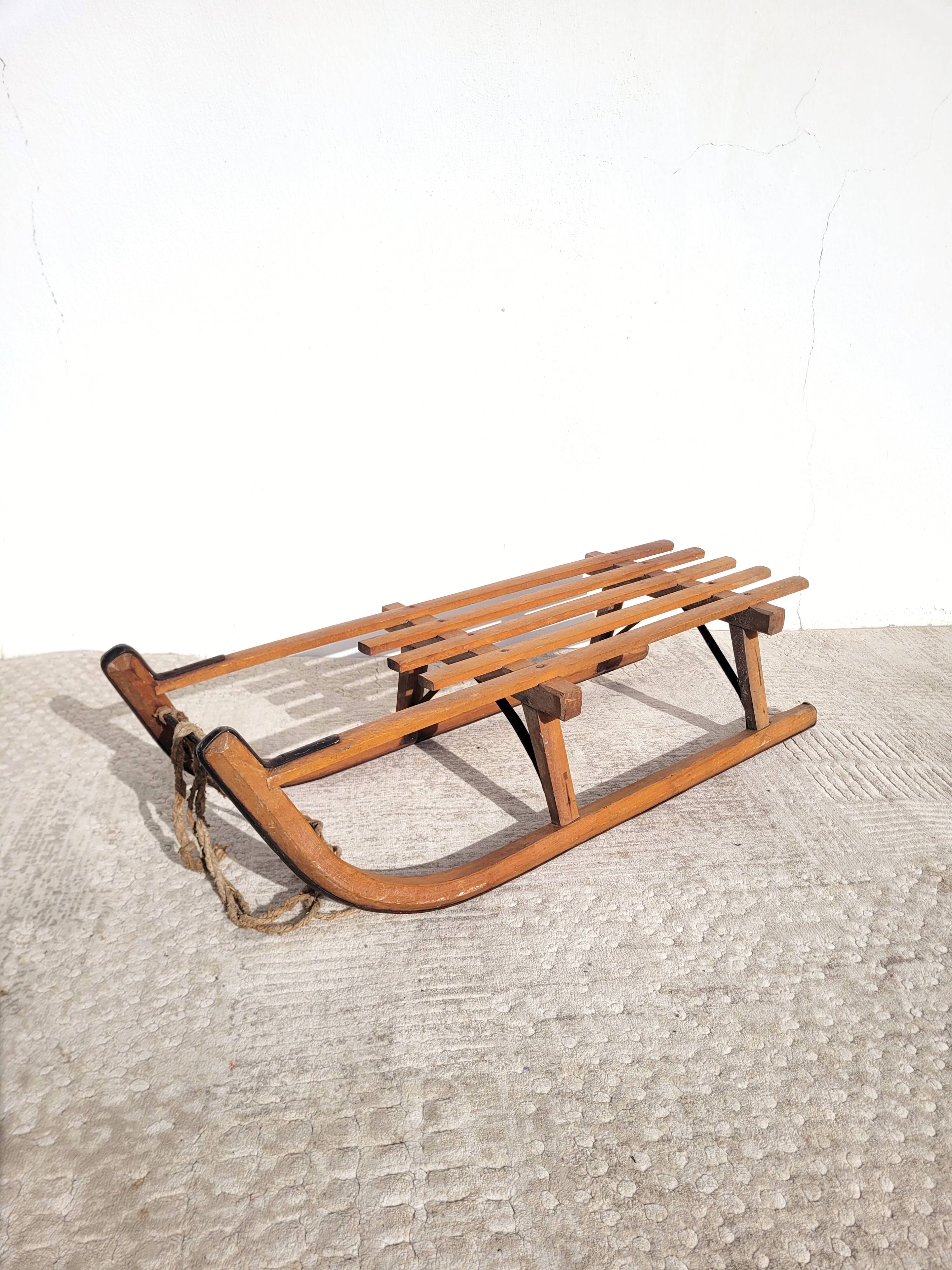 Old wooden sled