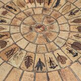 Vintage Herbier coffee table by Roger Capron