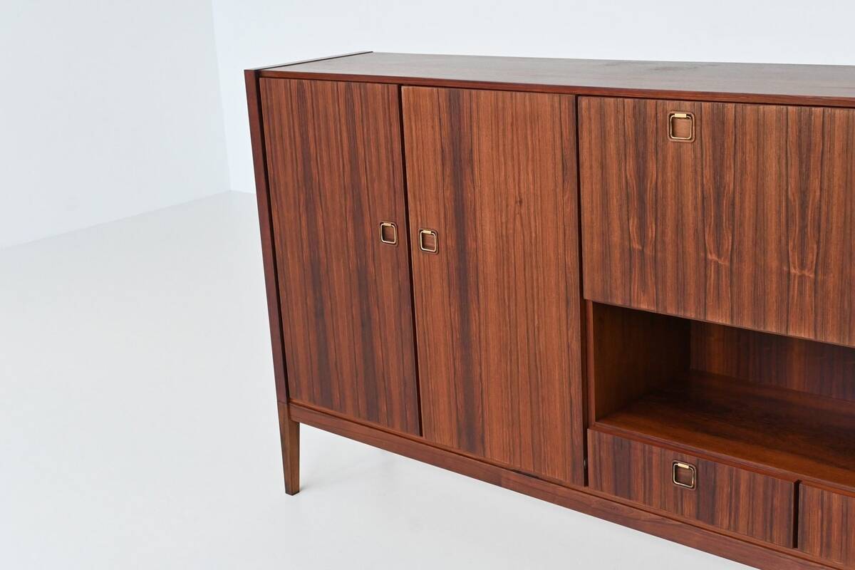 Topform highboard rosewood and brass Netherlands 1960