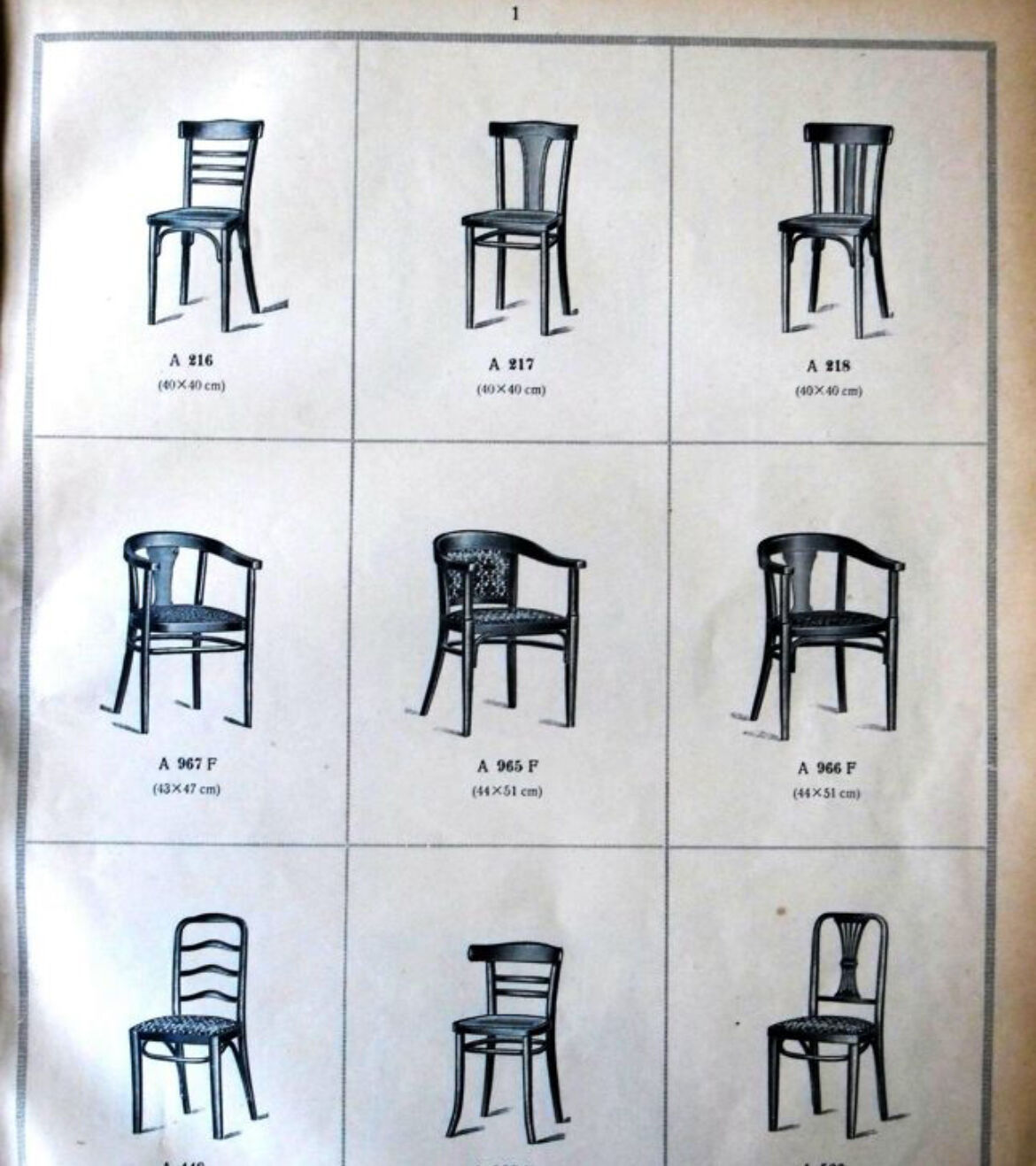 Two Thonet 967f F leather bistro chairs