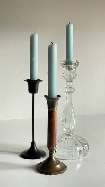 Chic Vintage Bougeoirs Trio