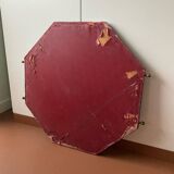 Large old octagonal beveled mirror