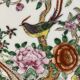 China, polychrome porcelain plate bird of paradise 20th century
