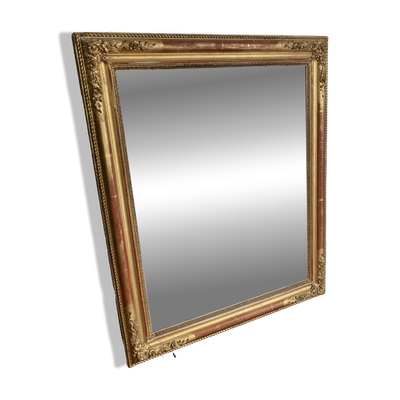 Miroir ancien avec dorures fin XIX ème