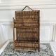 Vintage wicker spice rack