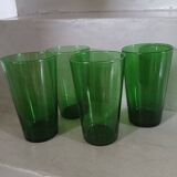 4 orangeade glasses with braided base