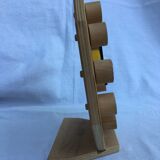 Painted wooden toy clock
