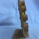 Painted wooden toy clock