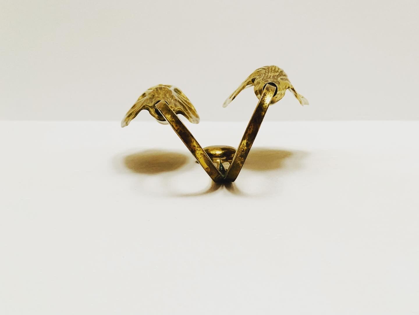 Italian Hollywood Regency Brass Sconce by Tommaso Barbi
