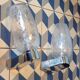 Paire d'appliques Keuco en verre bullé