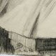 Drawing of the bust of a young man by Andrea Della Robbia