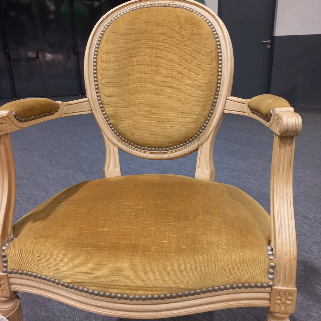 Louis XVI medallion armchair