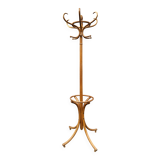 Parrot curved wood coat rack