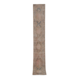 Vintage Turkish Oushak Rug Handwoven 56 x 396cm