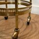 Pair of Art Deco Round Rolling Tables with Removable Tops, Maison Jans