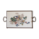 Ceramic and metal bird tray
