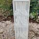 Vintage white rattan wall shelf