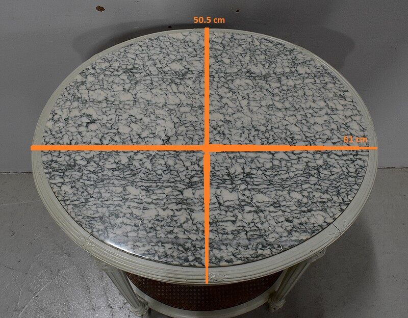 Guerin in Wood Réchampi and Cannage, Louis XVI style - 1920