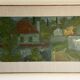 Vintage Landscape Painting“Paysage aux Robinson” By Svan Grandin 1906-1982