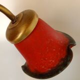 Glass paste tulip wall lamp