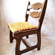 6 Guillerme et Chambron upholstered chairs. Lorraine model