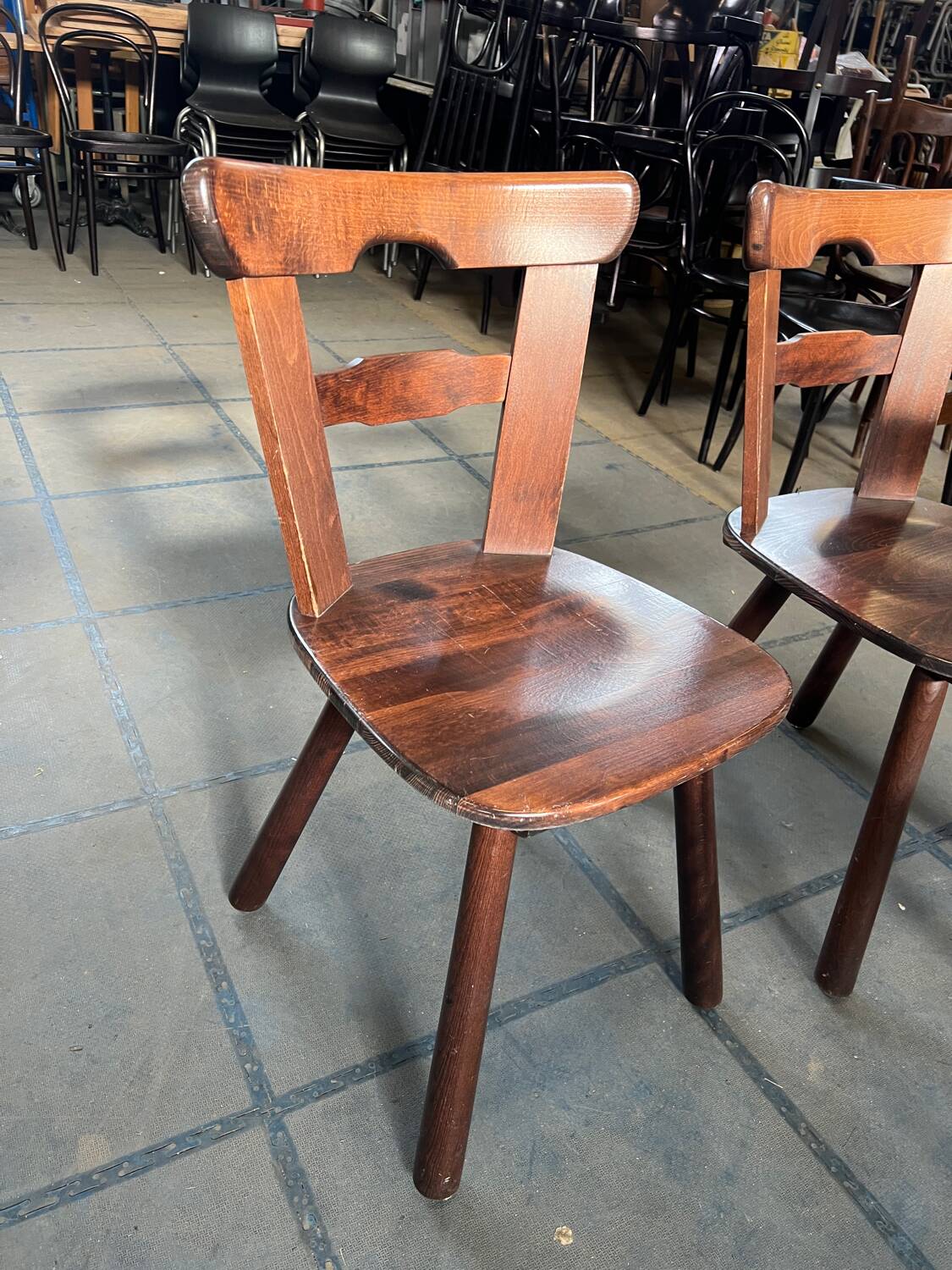 Set of 3 Brutalist Chairs